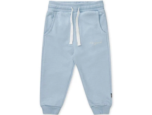 sweatpants fra Mads Nørgaard i lyseblå med logoprint